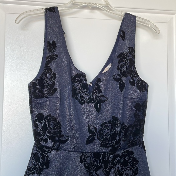 Francesca’s Patrice Flocked Floral Dress - Picture 6 of 9